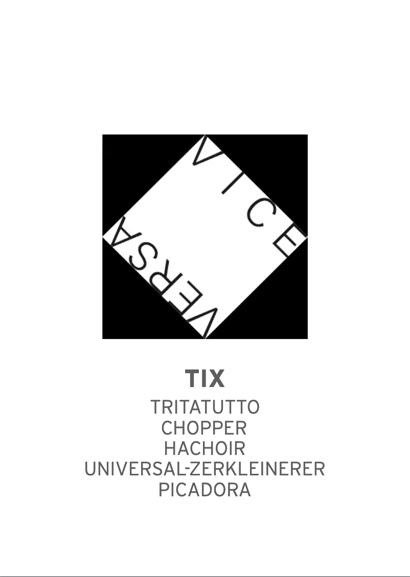 Image de la première page du manuel de l'appareil TIX