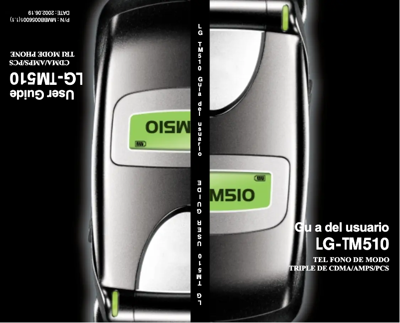 Página 1 del manual Manual de usuario LG TM510