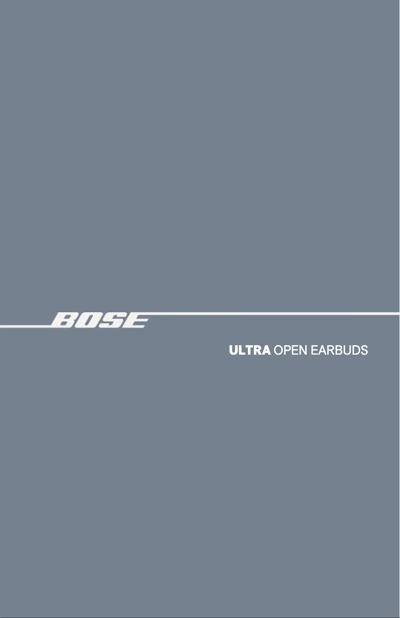 Page n°1 - Manuel utilisateur Bose Ultra Open Earbuds