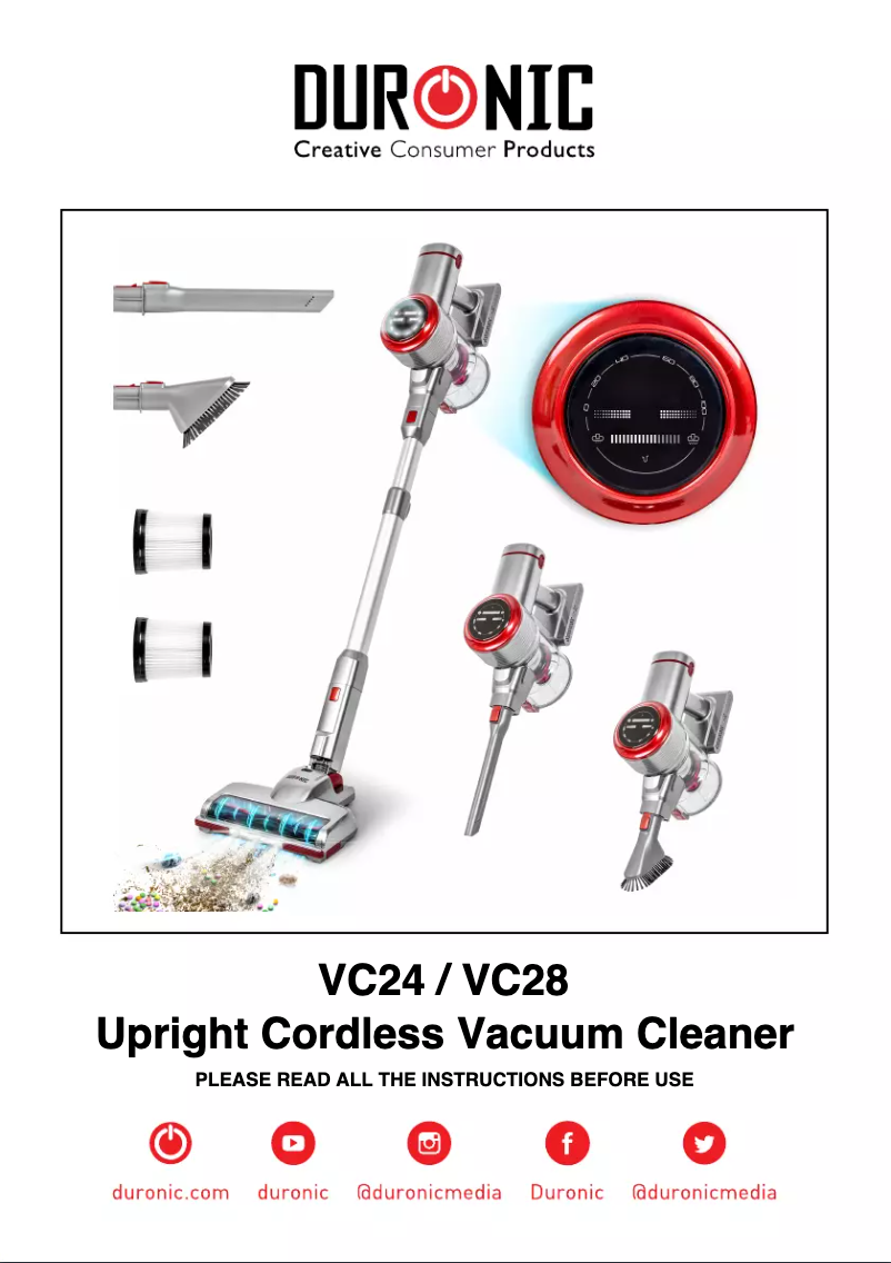 Image de la première page du manuel de l'appareil VC24