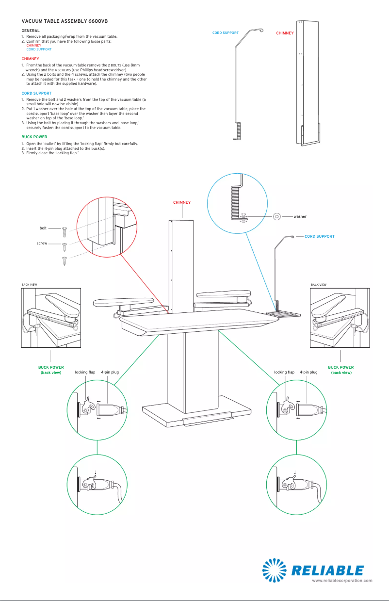 Page n°1 - Manuel utilisateur Reliable 6600VB
