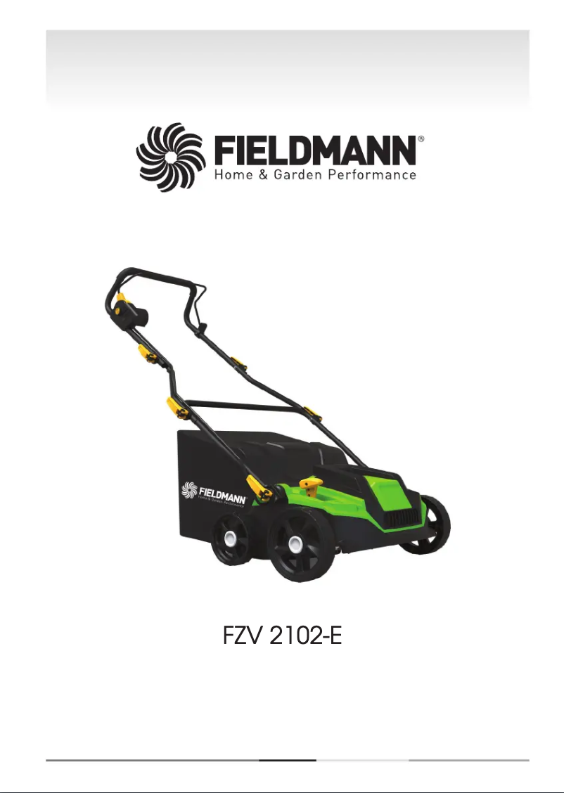 Page n°1 - Manuel utilisateur Fieldmann FZV 2102-E