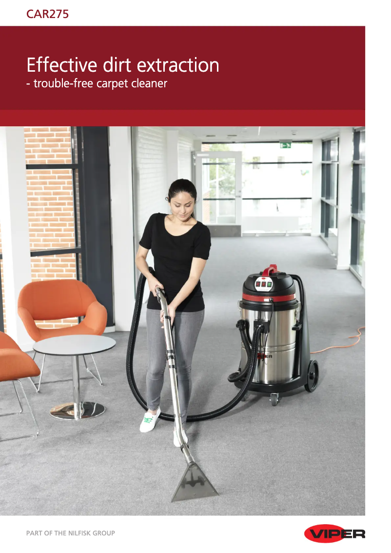 Página 1 del manual Folleto Nilfisk Viper CAR275