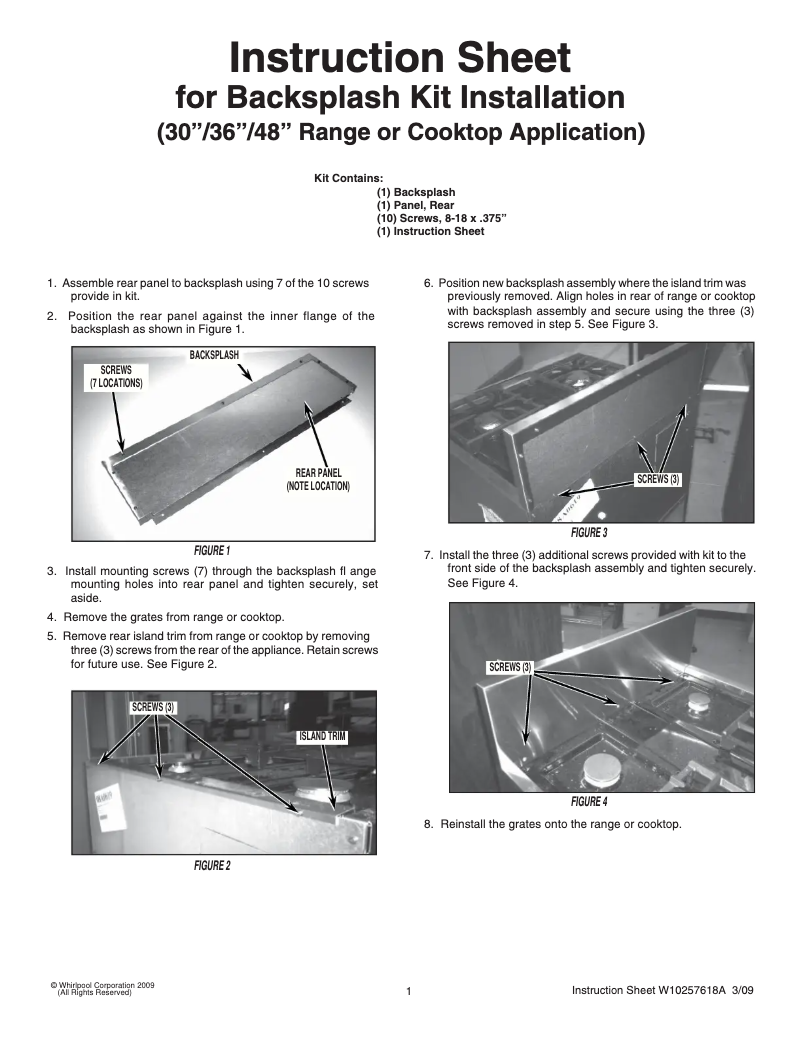 Page 1 de la notice Manuel utilisateur JennAir W10115773