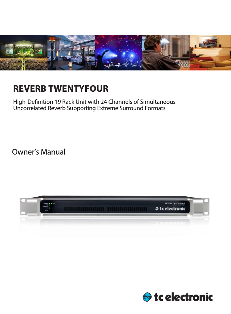Image de la première page du manuel de l'appareil Reverb Twentyfour