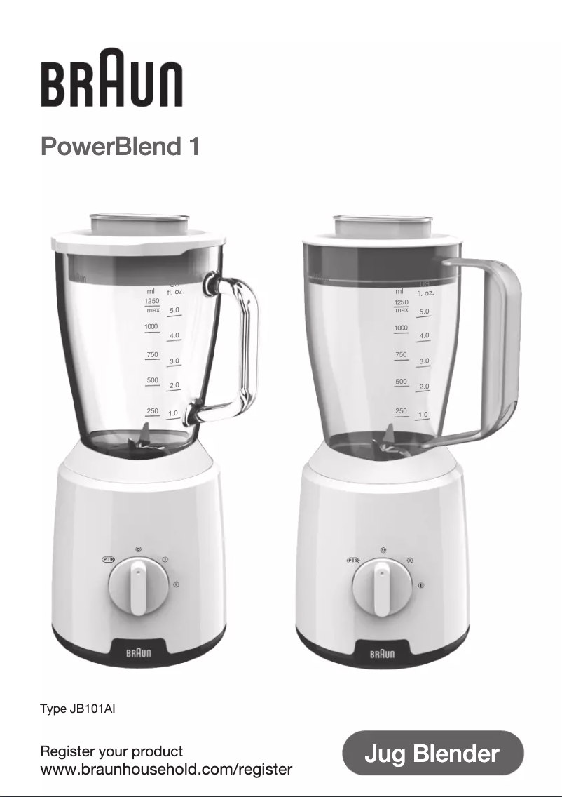 Page n°1 - Manuel utilisateur Braun PowerBlend 1