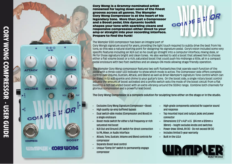 Image de la première page du manuel de l'appareil Cory Wong