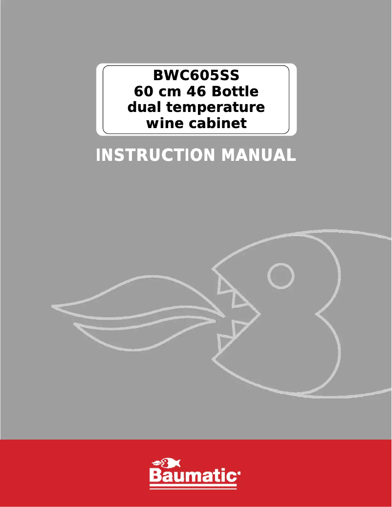 Page n°1 - Manuel utilisateur Baumatic BWC605SS