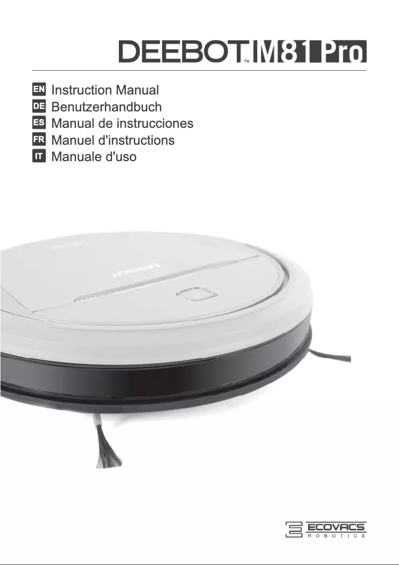 Image de la première page du manuel de l'appareil DEEBOT M81 PRO