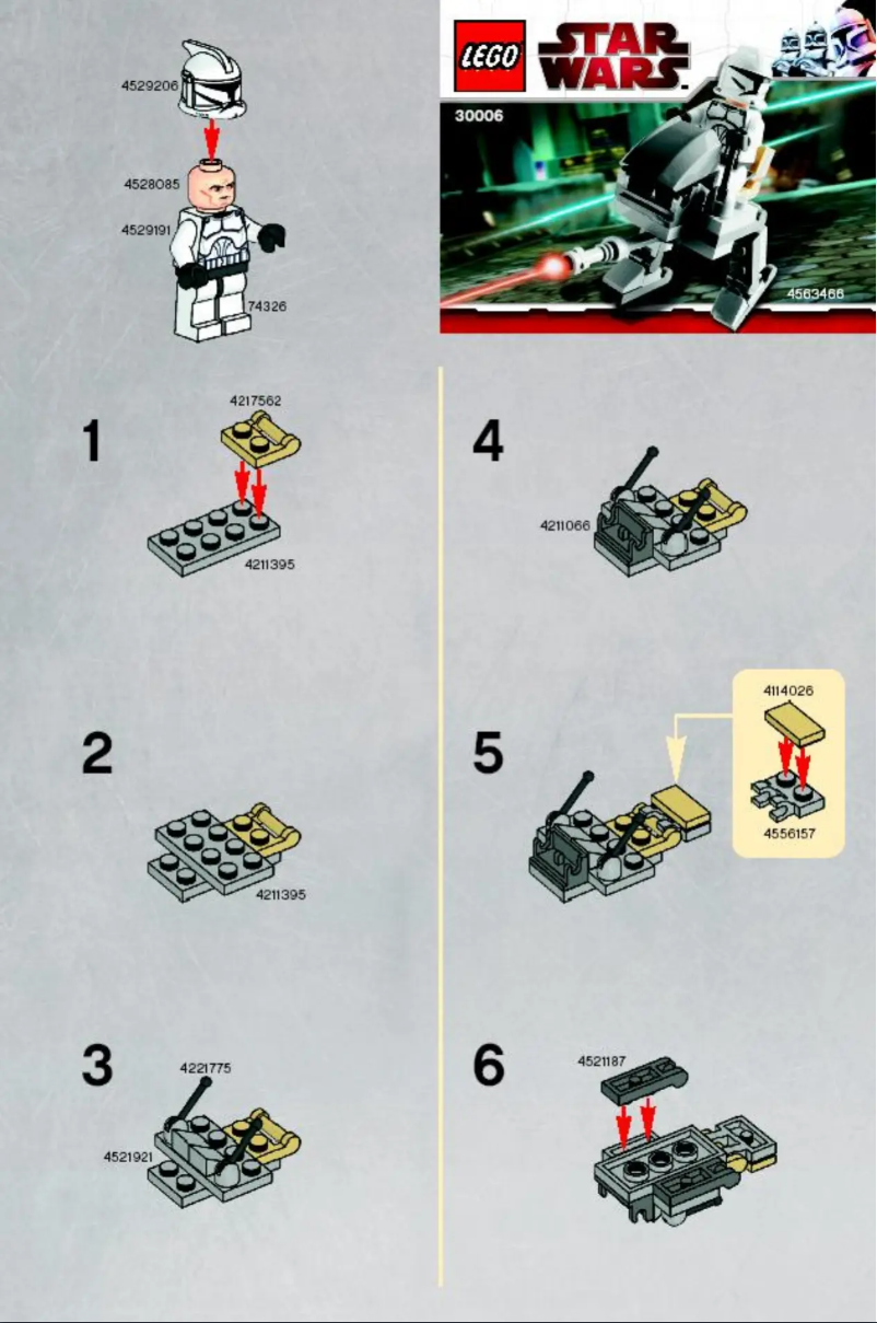 Page 1 de la notice Manuel utilisateur Lego Clone Walker TM