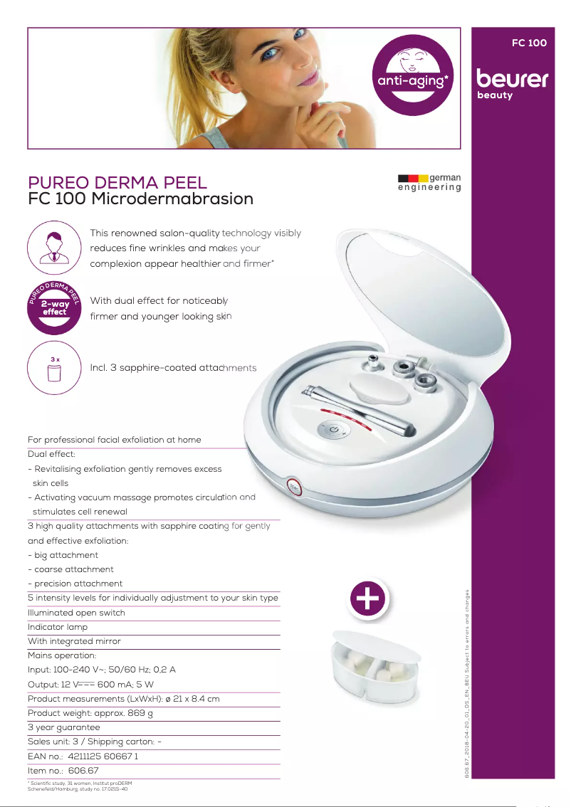 Image de la première page du manuel de l'appareil FC 100