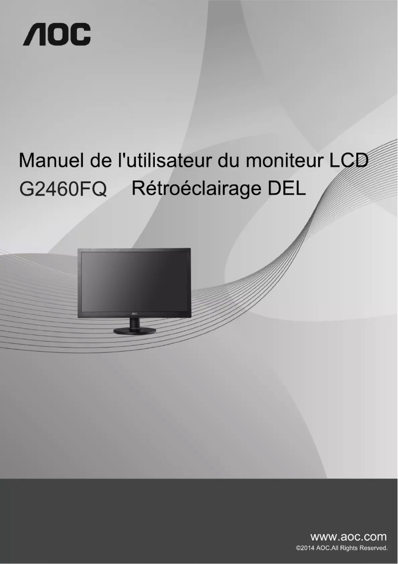 Image de la première page du manuel de l'appareil G2460FQ