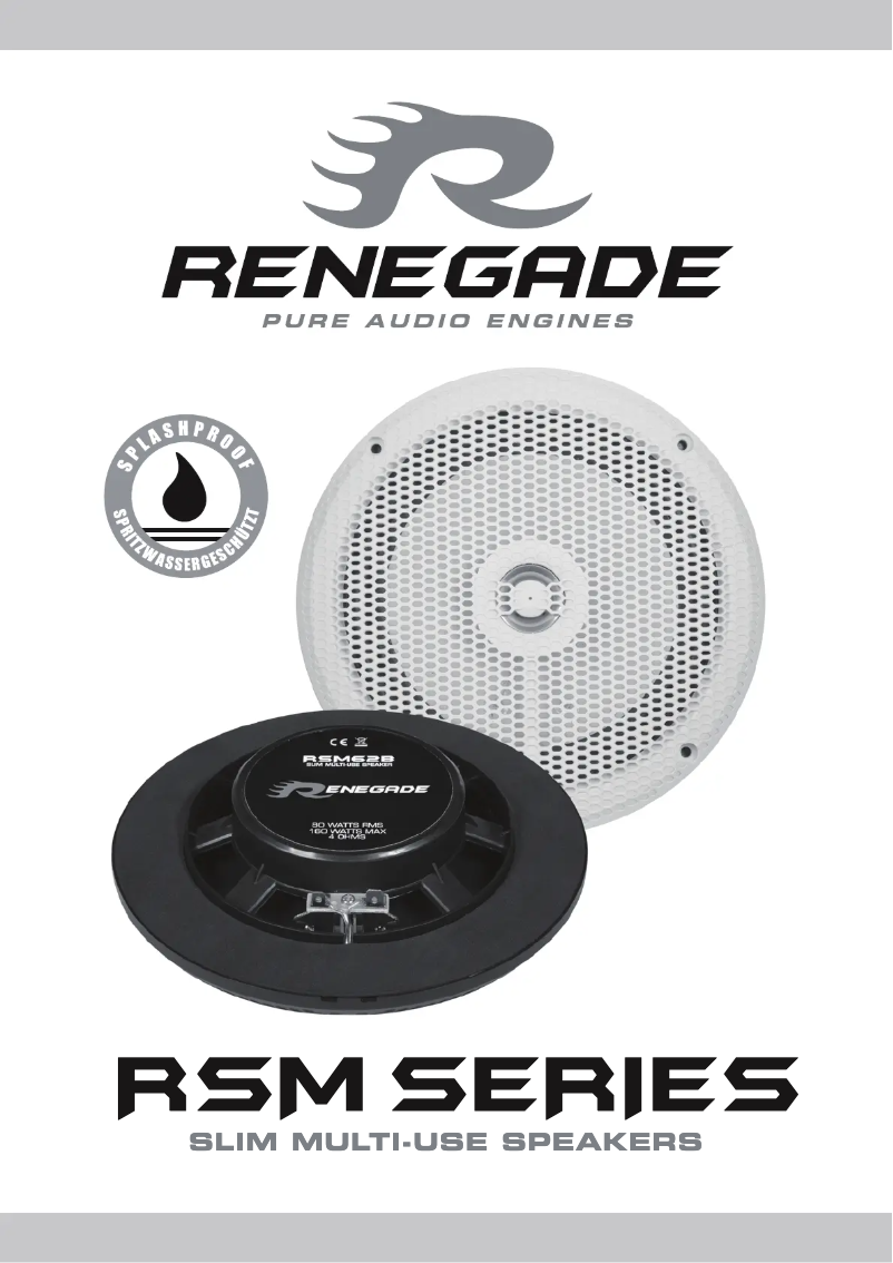 Page n°1 - Manuel utilisateur Renegade RSM52W