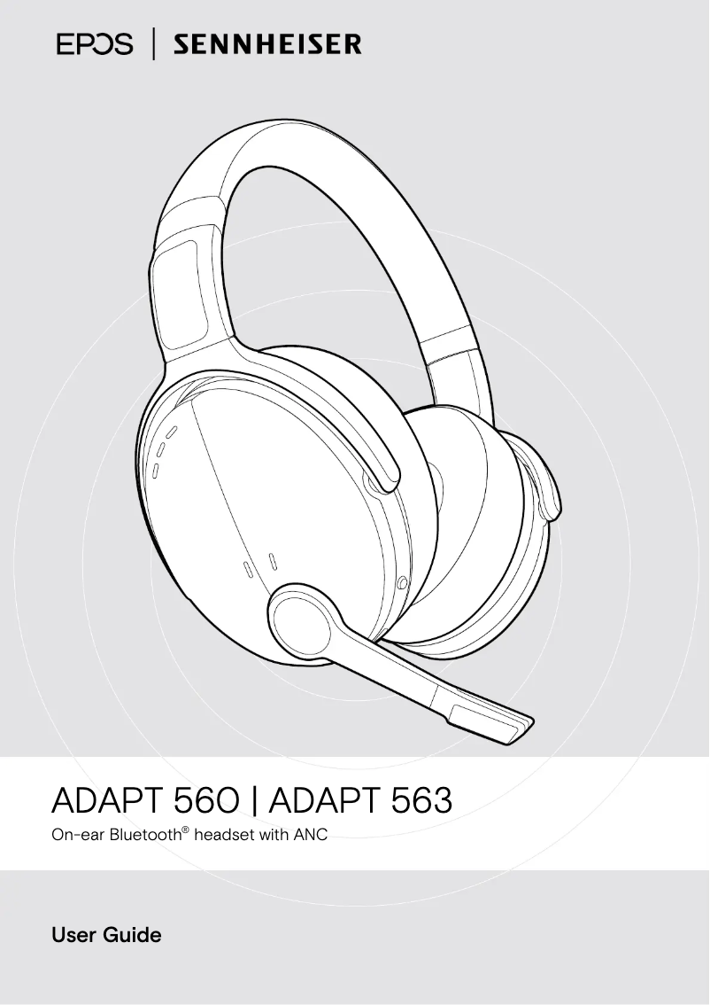 Page n°1 - Manuel utilisateur Sennheiser EPOS Adapt 563