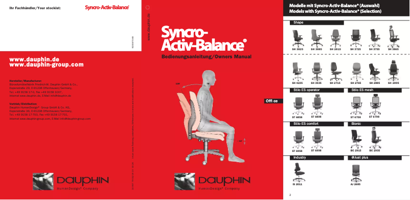 Page n°1 - Manuel utilisateur Dauphin Shape SH 4155