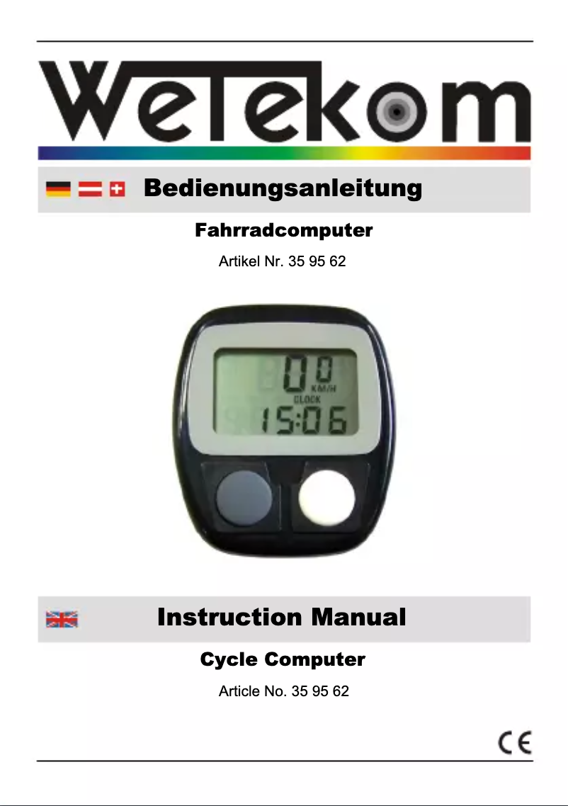 Image de la première page du manuel de l'appareil 35 95 62