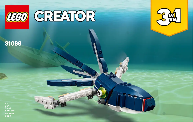 Page n°1 - Consignes visuelles Lego Creator 31088