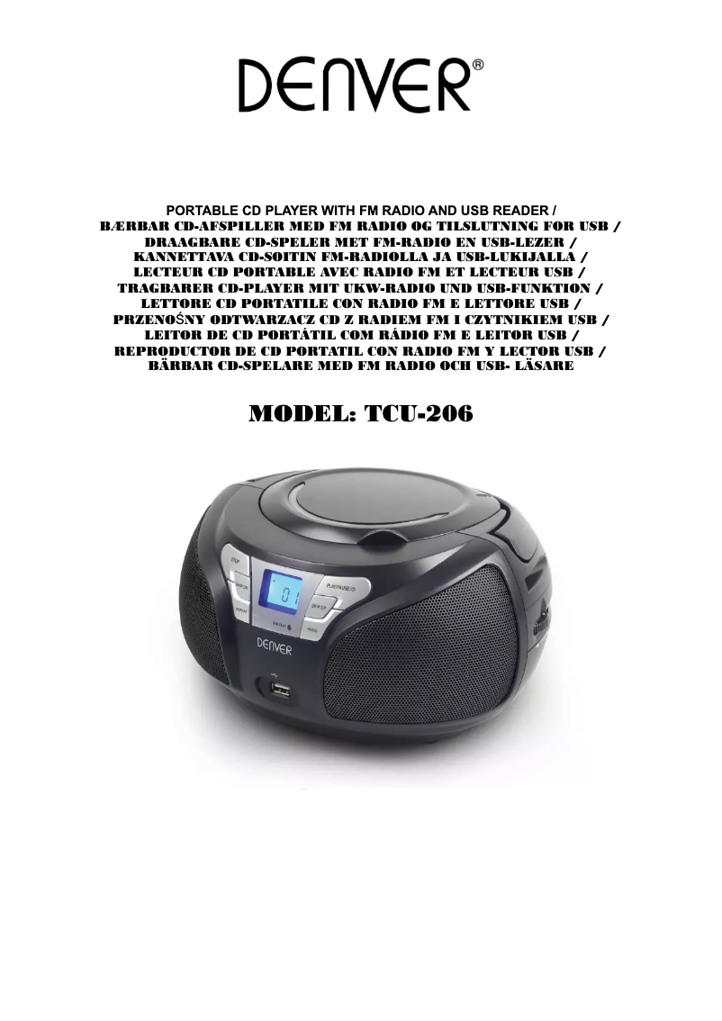 Image de la première page du manuel de l'appareil TCU-206