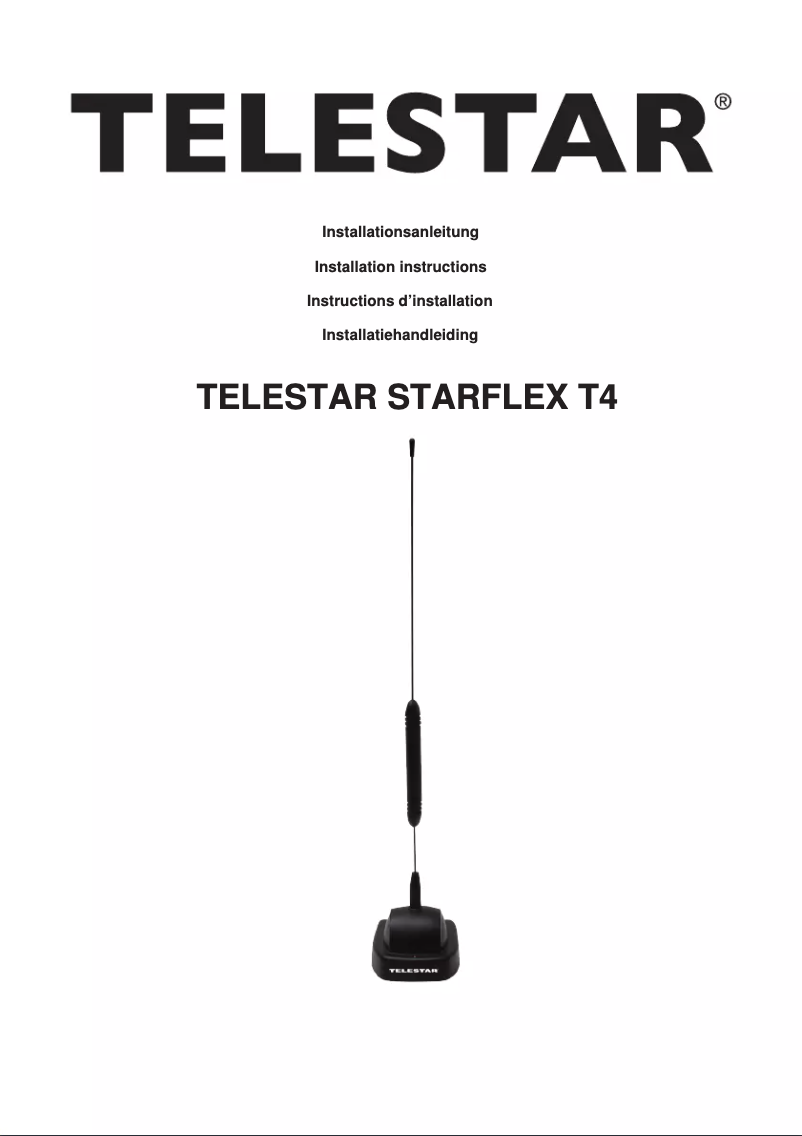 Page 1 of the manual User Manual Telestar Starflex T4