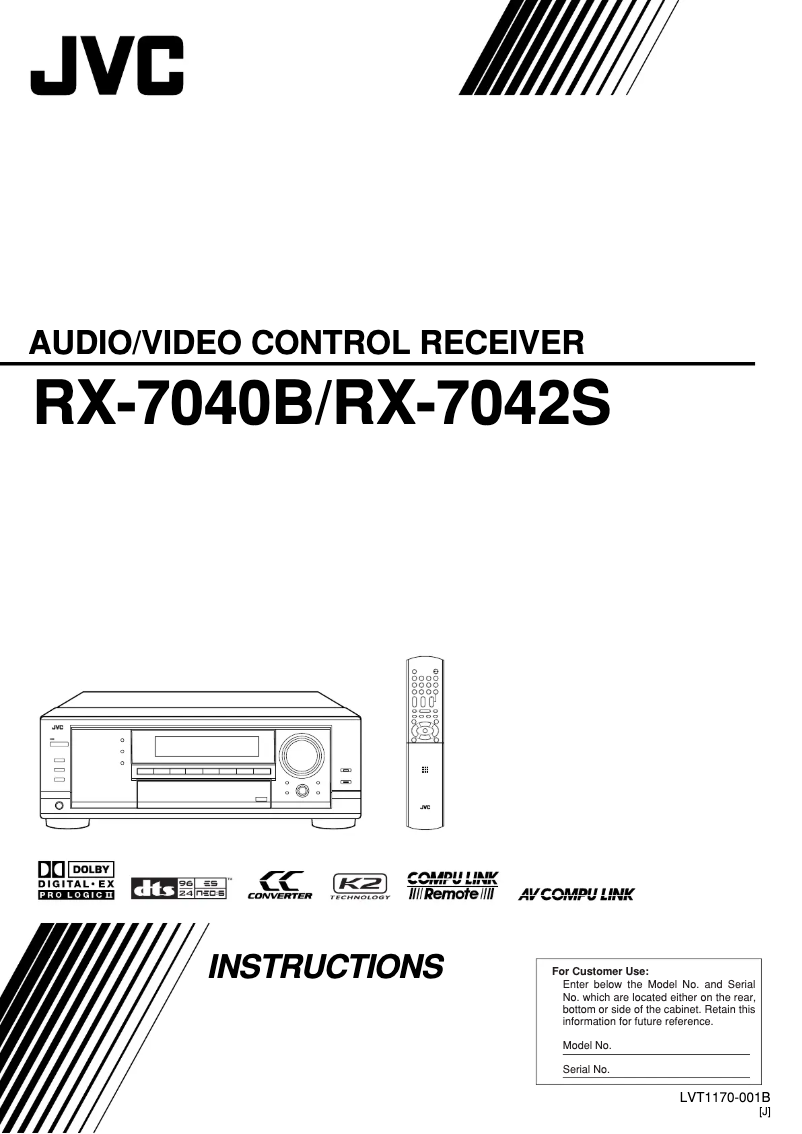 Image de la première page du manuel de l'appareil RX-7042S