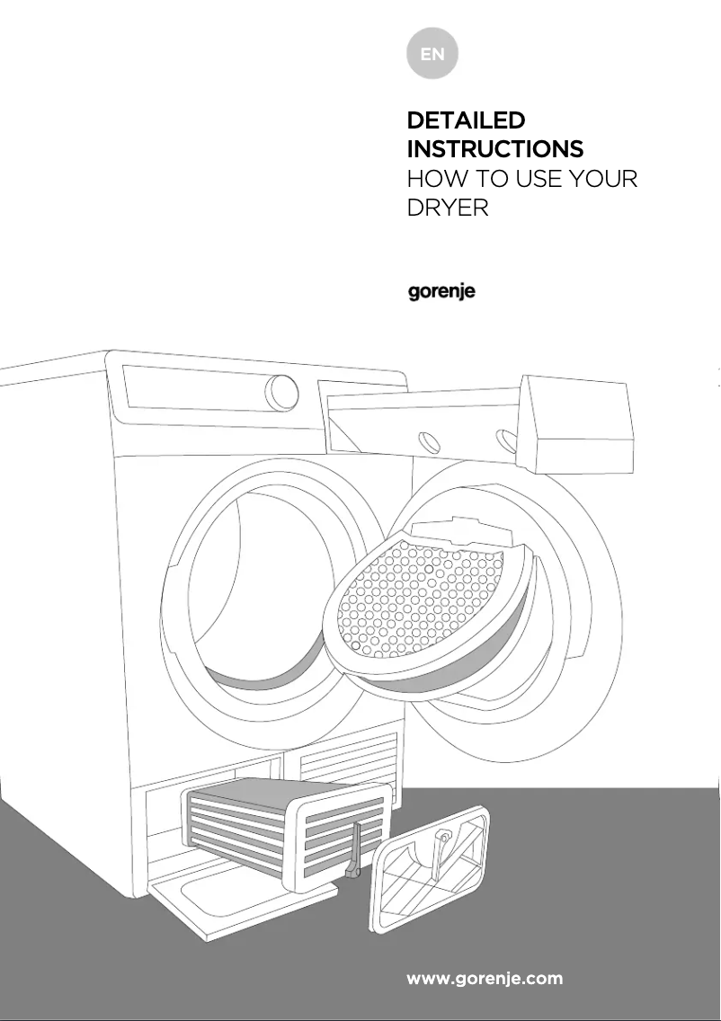 Page n°1 - Manuel utilisateur Gorenje D884BH