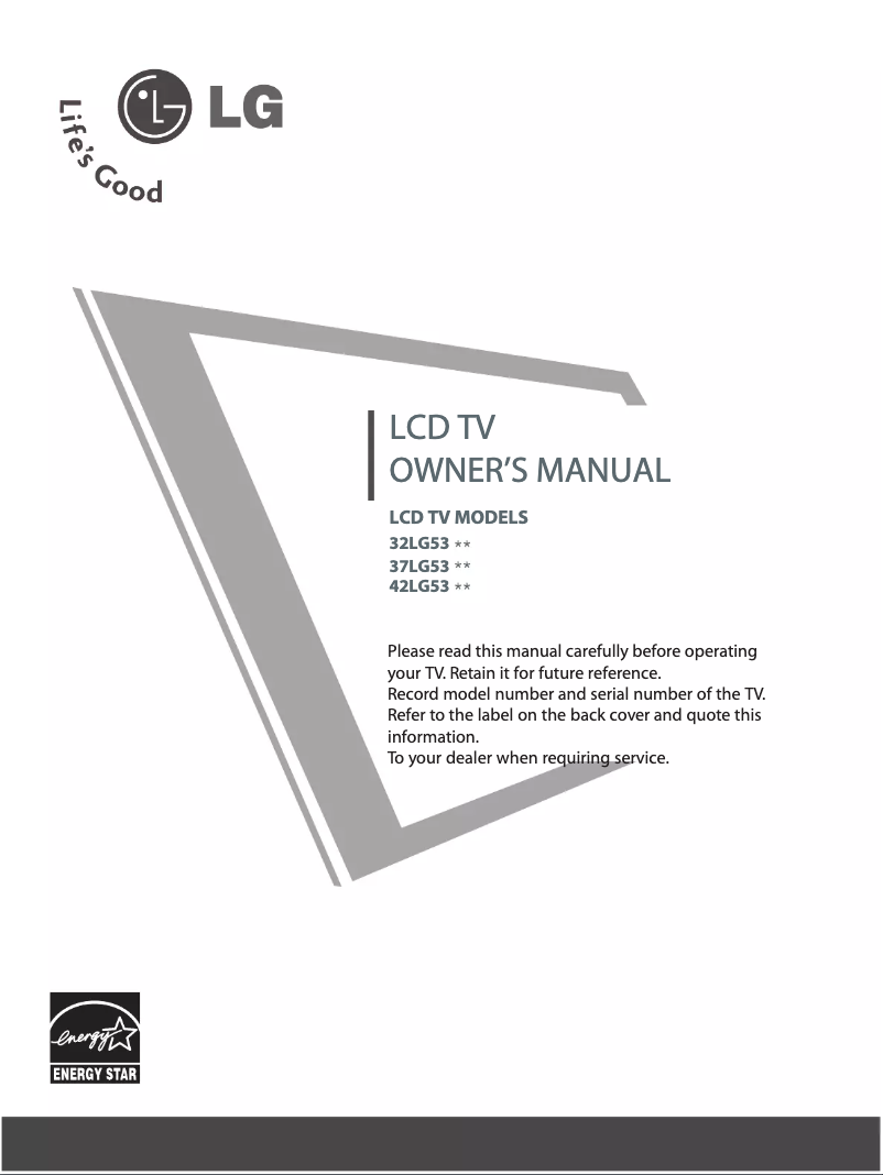Página 1 del manual Manual de usuario LG 425300