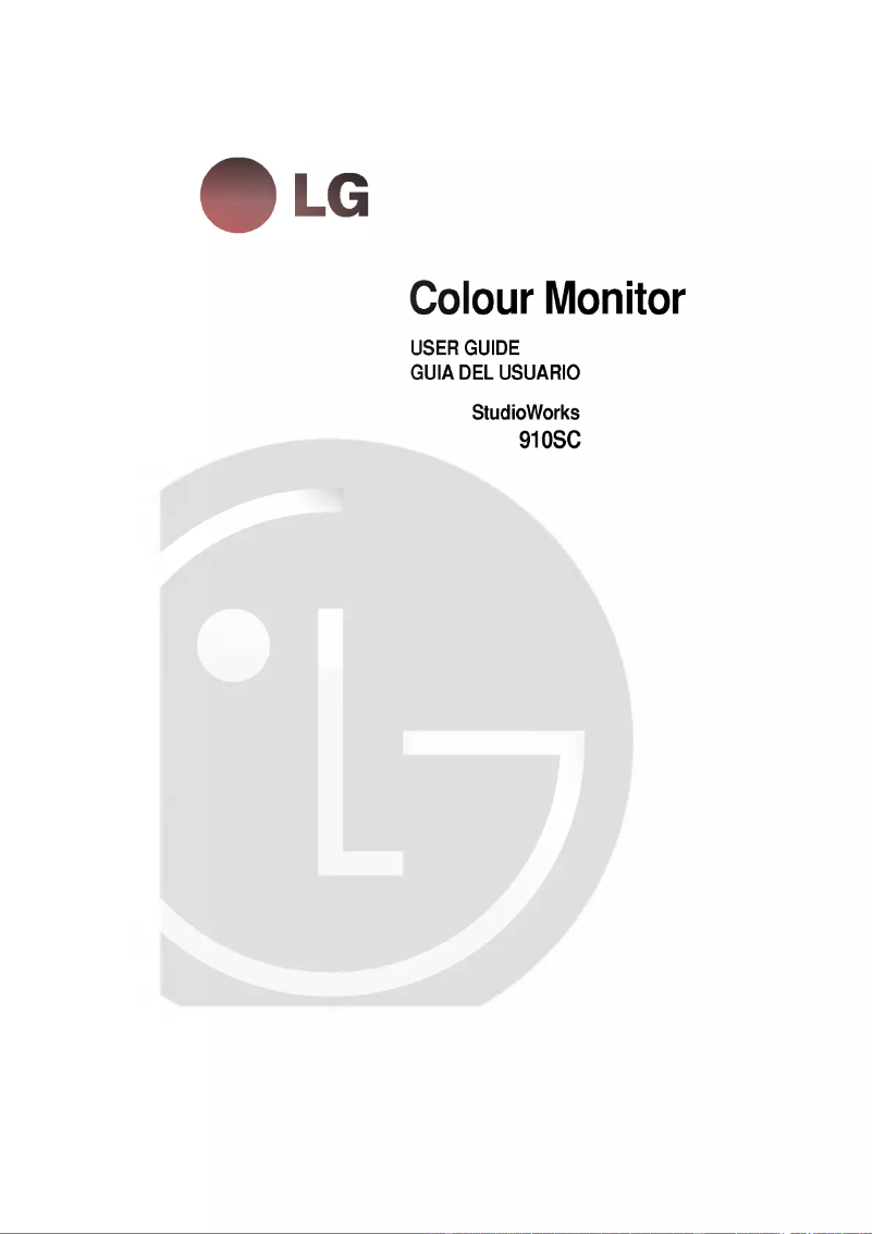 Page 1 de la notice Manuel utilisateur LG StudioWorks 910SC
