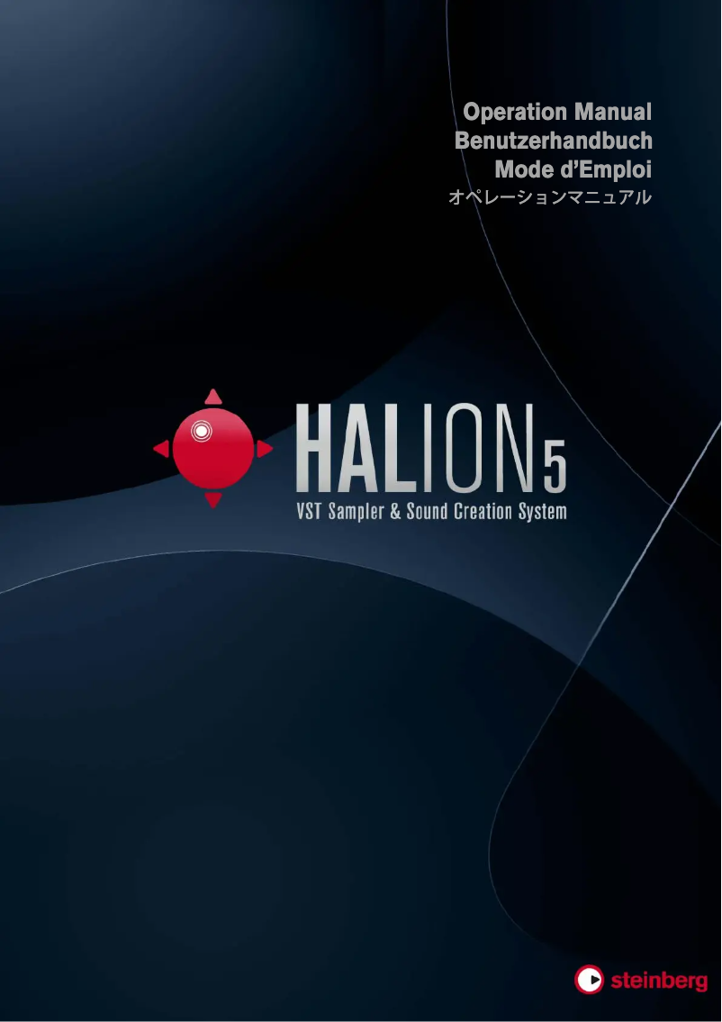 Page n°1 - Manuel utilisateur Steinberg HALion 5