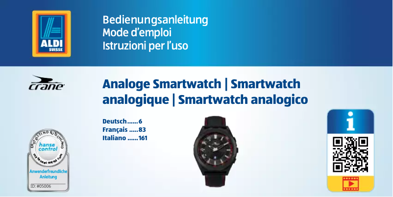 Page 1 de la notice Manuel utilisateur Crane CDSM 3A 92747