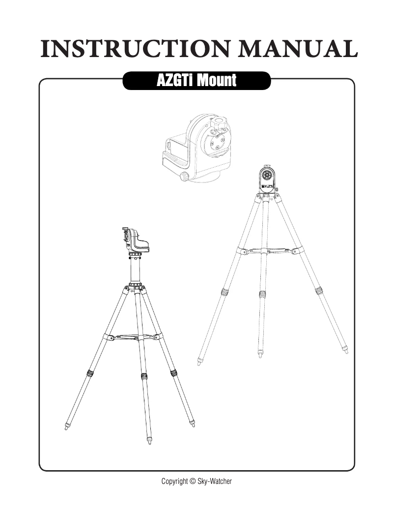 Page n°1 - Manuel utilisateur Sky-Watcher Skymax