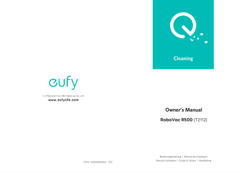 Image de la première page du manuel de l'appareil RoboVac R500