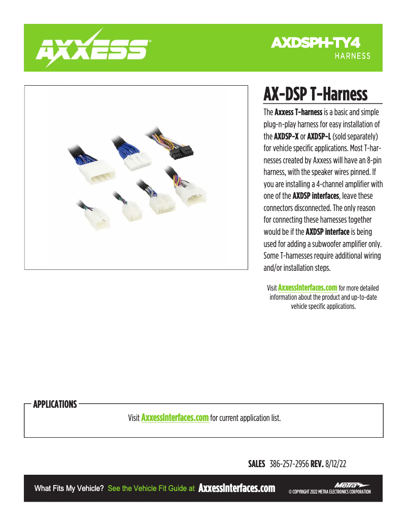 Página 1 del manual Ficha técnica AXESS AXDSPH-TY4