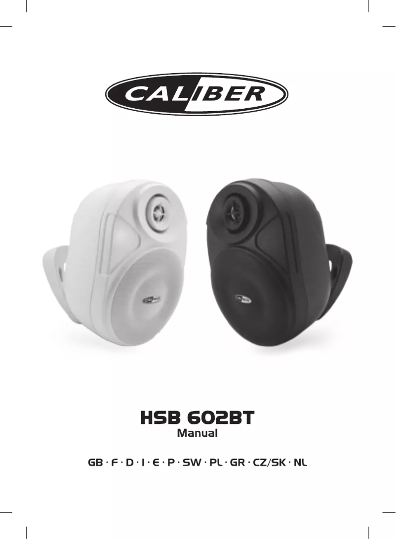 Image de la première page du manuel de l'appareil HSB602BT