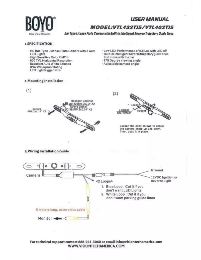 Page 1 de la notice Manuel utilisateur Boyo VTL422TJS
