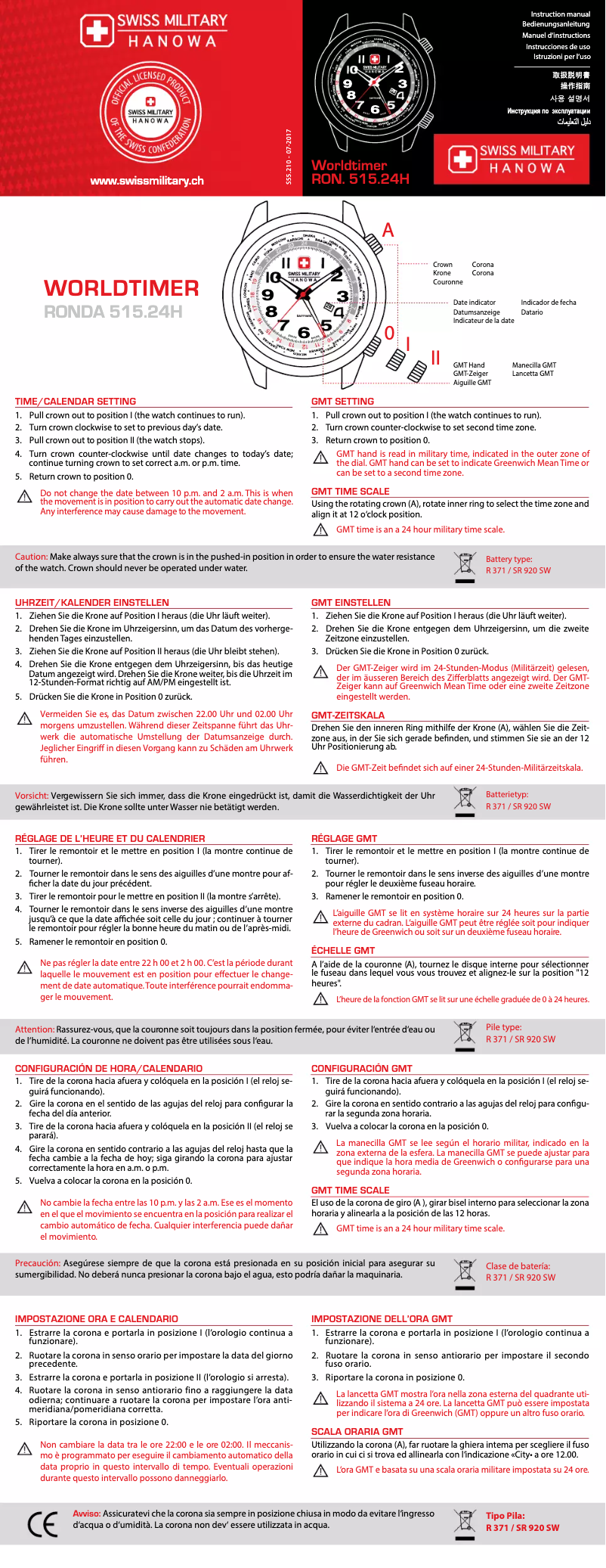 Image de la première page du manuel de l'appareil Worldtimer