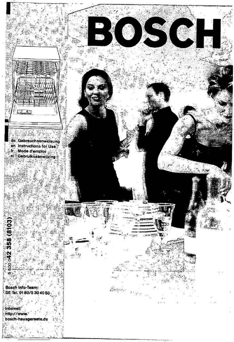 Page 1 de la notice Manuel utilisateur Bosch SGU5922