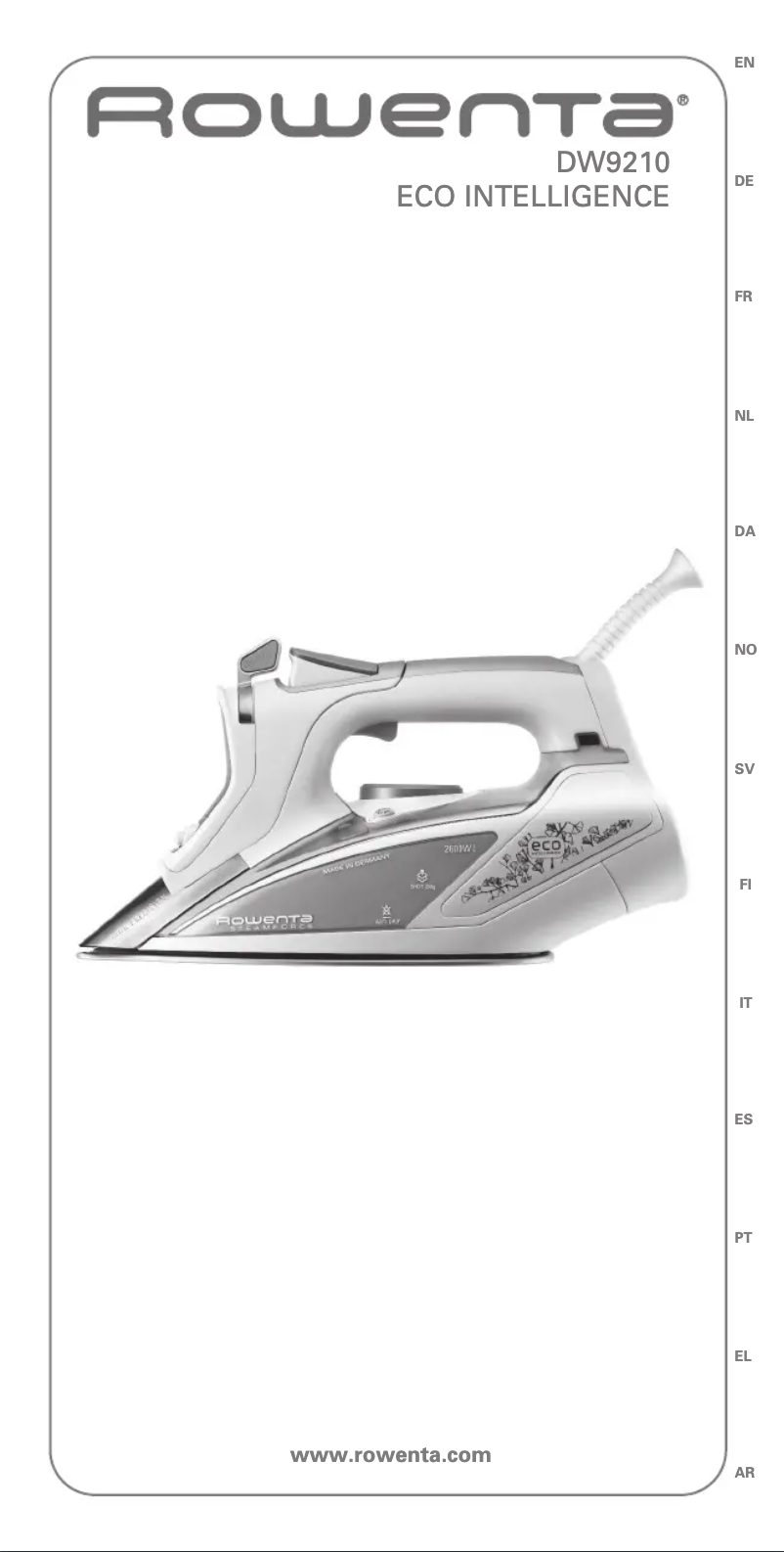Image de la première page du manuel de l'appareil Ecosteam DW9210