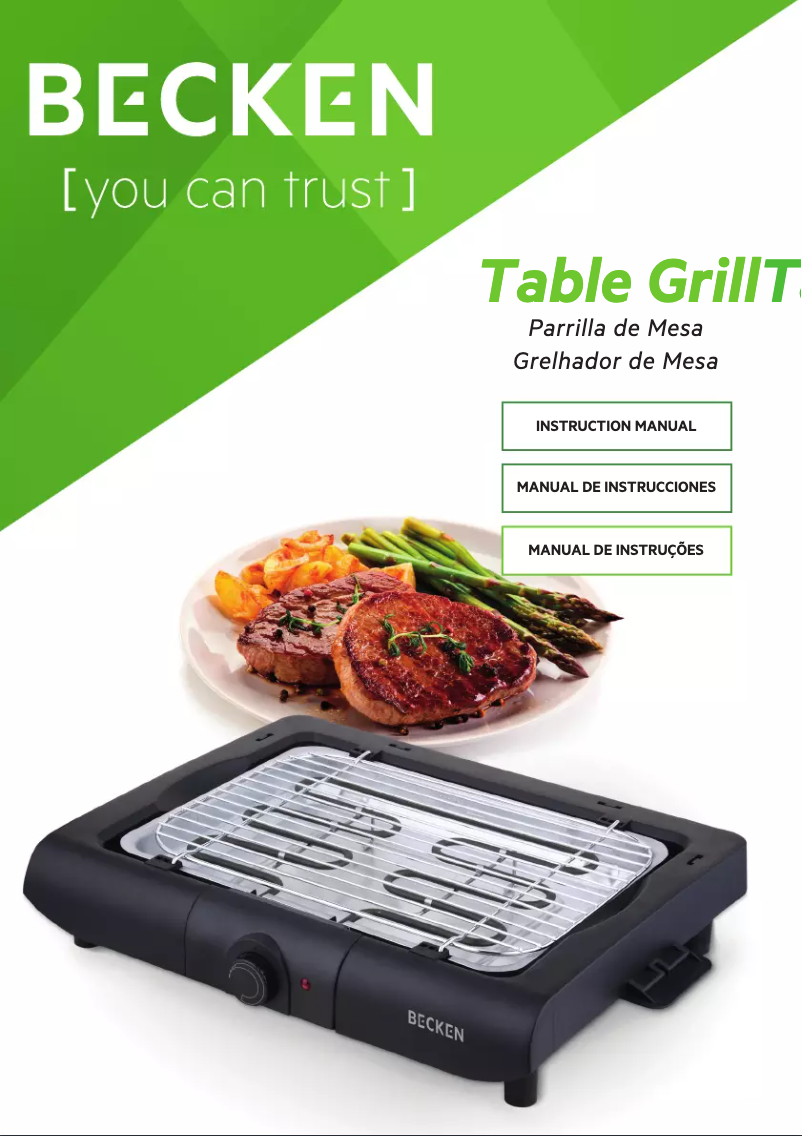 Page 1 de la notice Manuel utilisateur Becken BTG2597