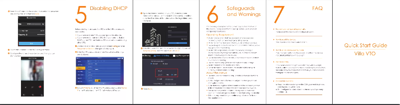 Image de la première page du manuel de l'appareil VTO2111D-WP-S1