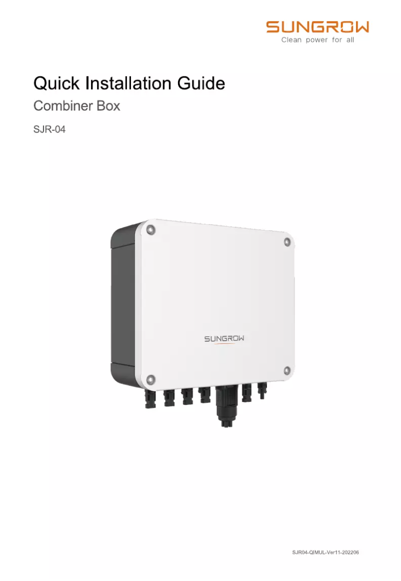 Image de la première page du manuel de l'appareil SBR256