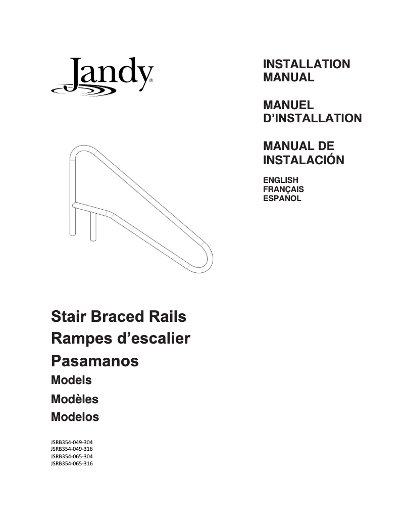 Page 1 de la notice Manuel utilisateur JANDY JSRB354-065-316