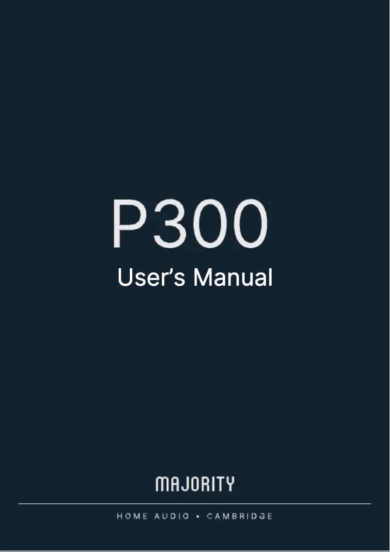 Page n°1 - Manuel utilisateur Majority P300