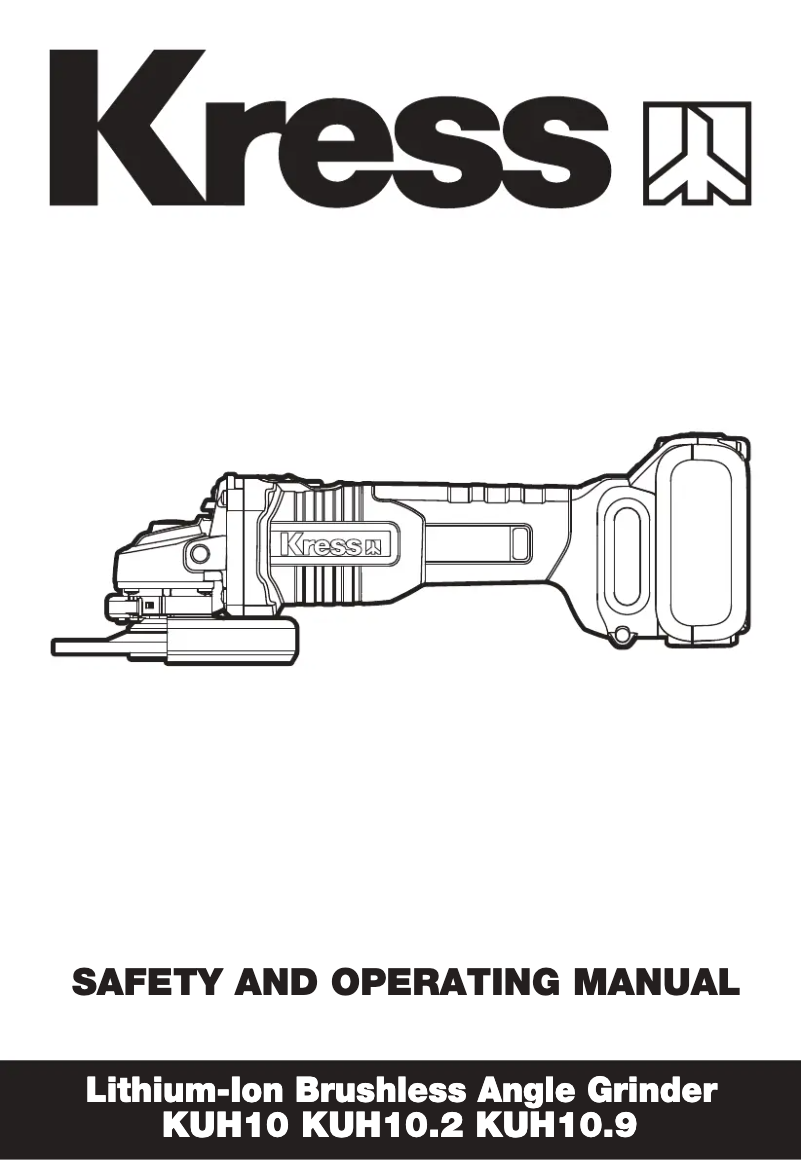 Page 1 de la notice Manuel utilisateur Kress KUH10.9