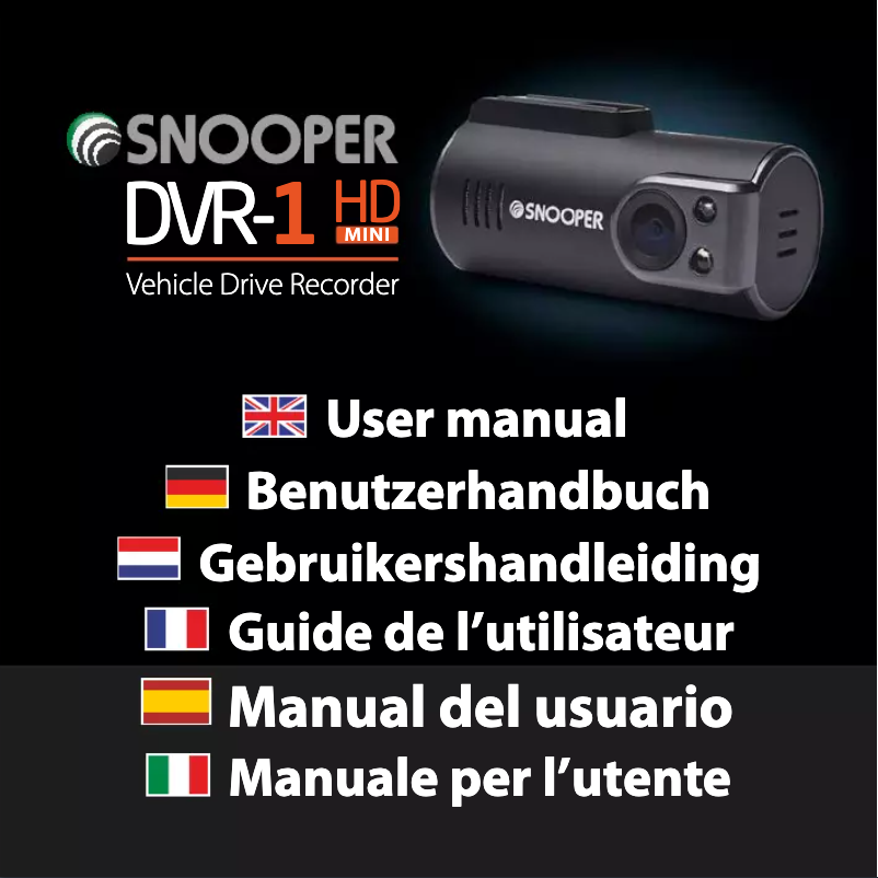 Image de la première page du manuel de l'appareil DVR1-HD