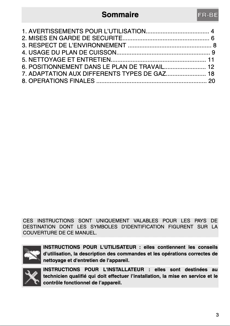 Page 1 de la notice Manuel utilisateur Smeg PGF64SC