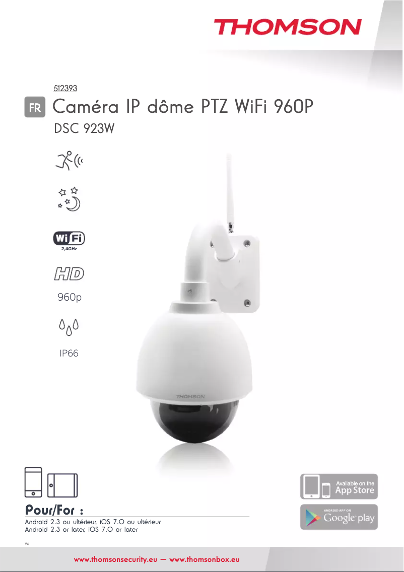 Page 1 de la notice Manuel utilisateur Thomson 512393_3