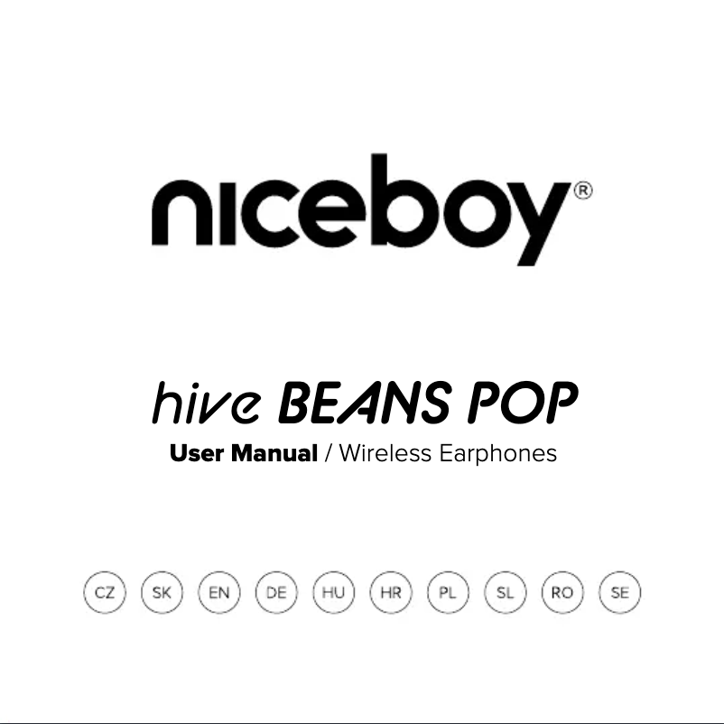 Page 1 de la notice Manuel utilisateur Niceboy HIVE Beans POP
