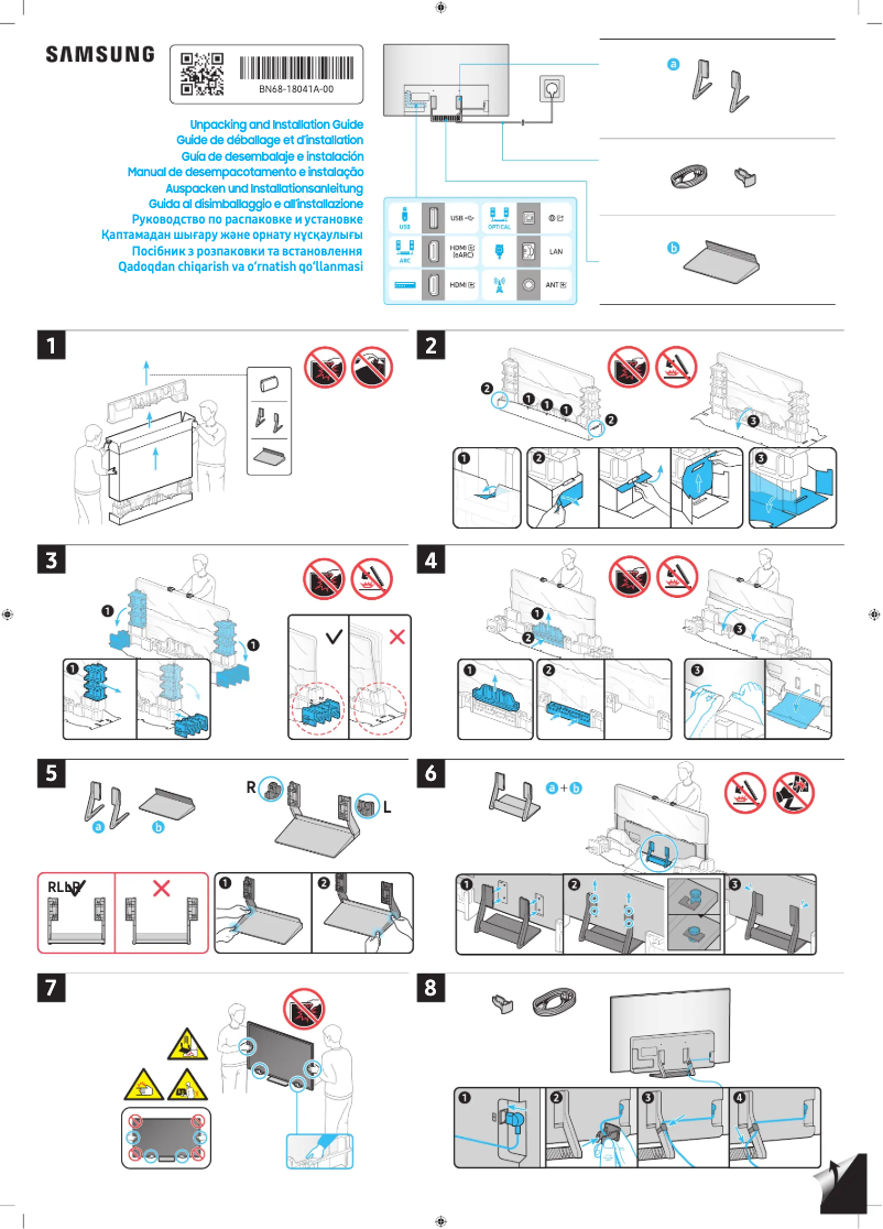 Image de la première page du manuel de l'appareil QN77S90DAF