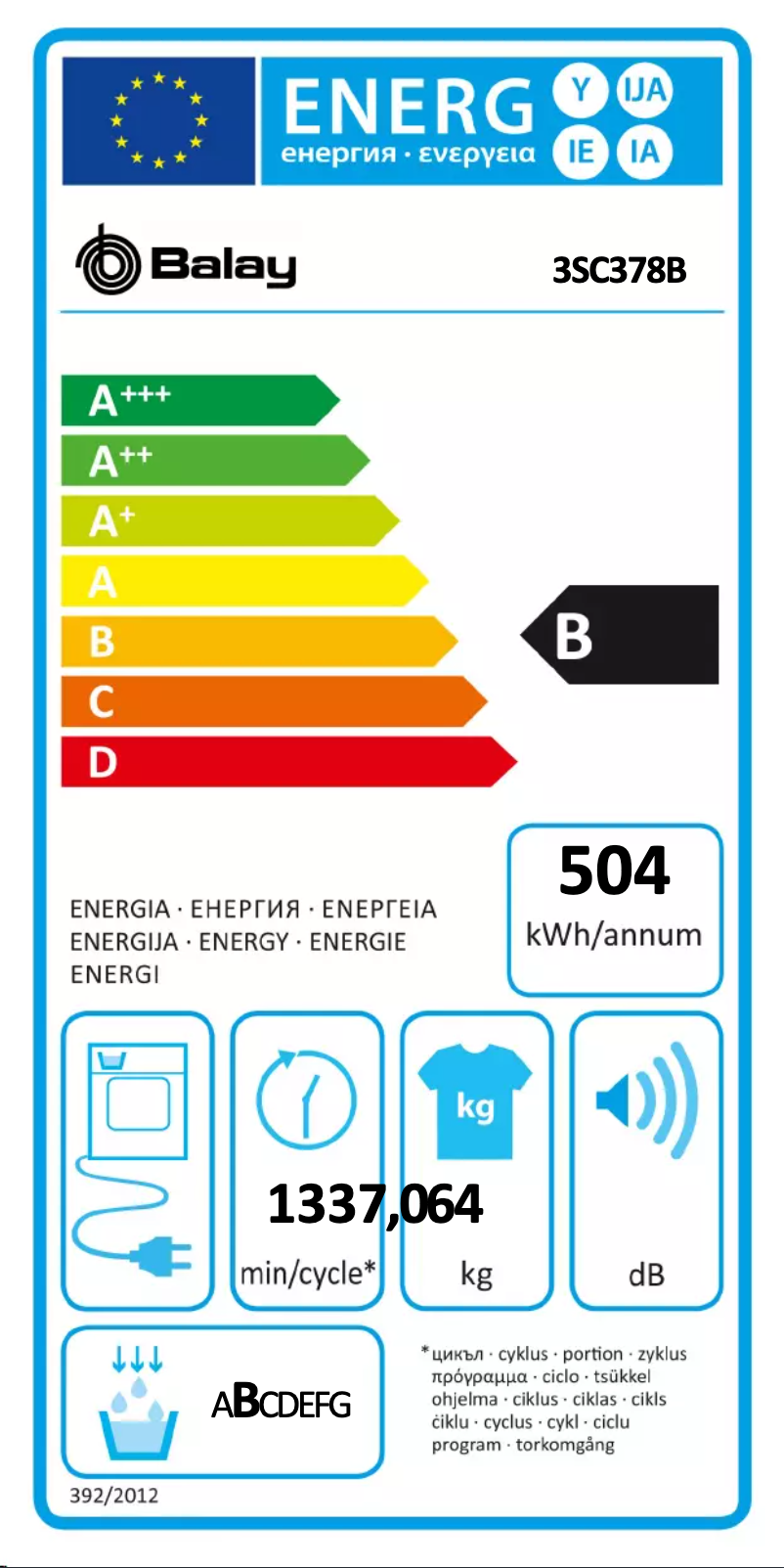 Image de la première page du manuel de l'appareil 3SC378B