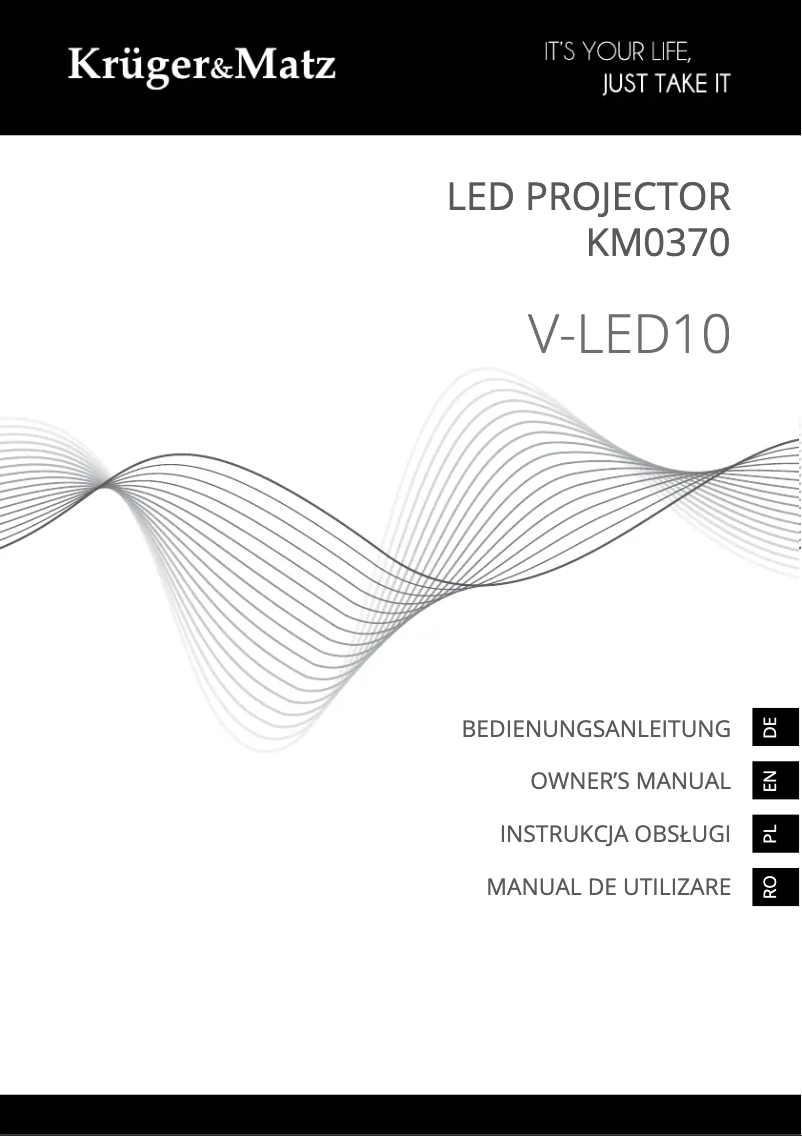 Image de la première page du manuel de l'appareil V-LED10